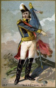 Ritratto di Michel Ney, Duca di Elchingen, Principe della Moskova (1769 - 1815), Maresciallo di Francia. Cromolitografia del XIX secolo