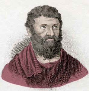 Ritratto di Milziade il Giovane (540-489 a.C.), stratega ateniese e tiranno del Chersoneso di Tracia. Incisione del 19° secolo da Unknown artist