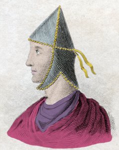 Ritratto di Mitridate VI Eupatore detto il Grande (circa 132-63 a.C.), re del Ponto. Incisione del XIX secolo da Unknown artist