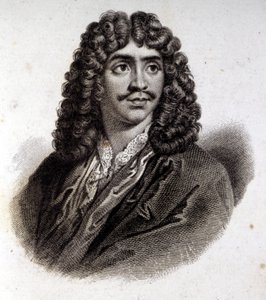 Ritratto di Molière, incisione del XIX secolo da Unknown artist