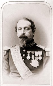Ritratto di Napoleone III. Fotografia del XIX secolo