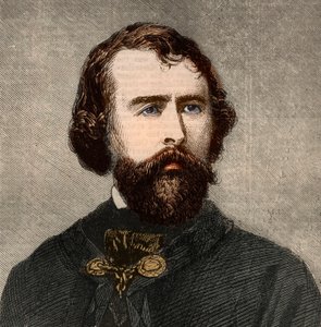Ritratto di Nathaniel Parker Willis (1806-1867), scrittore americano. Incisione in 