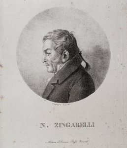 Ritratto di Nicola Antonio Zingarelli (incisione)