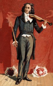 Ritratto di Niccolò Paganini (1782-1840) violinista italiano da Unknown artist