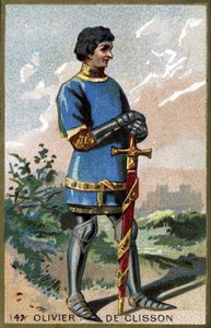 Ritratto di Olivier de Clisson (cromolitografia della fine del XIX secolo)