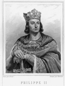 Ritratto di Filippo II detto Filippo Augusto (1165-1223), Re di Francia - in 