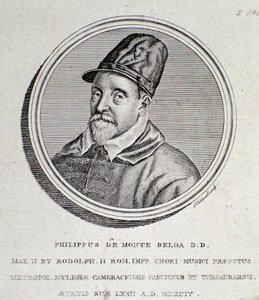 Ritratto di Philippe de Monte (incisione)
