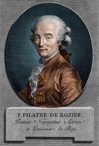 Ritratto di Pilâtre de Rozier (1756 - 1785), fisico e aeronauta francese (primo viaggio in mongolfiera) da Unknown artist