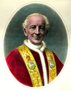 Ritratto di Papa Leone XIII eletto nel 1878 e morto nel 1903. da Unknown artist