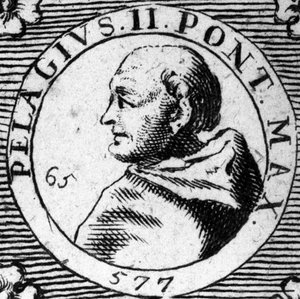 Ritratto di Papa Pelagio II (520-590)
