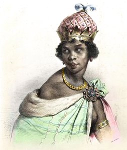 Ritratto della regina Anna Nzinga o Ana de Sousa Nzinga Mbande - Nzinga du Ndongo et Matamba da Unknown artist