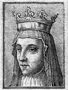 Ritratto di Radegonda, regina di Francia, moglie di Clotario da Unknown artist