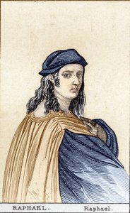 Ritratto di Raffaello Sanzio (1483 - 1520), pittore italiano. Incisione del XIX secolo da Unknown artist