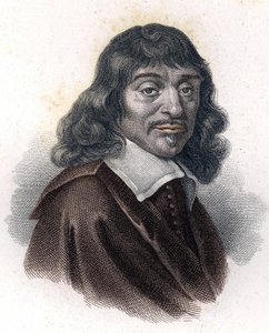 Ritratto di René Descartes, incisione XIX secolo da Unknown artist