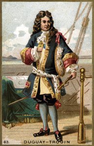 Ritratto di René Duguay Trouin (1673-1736), marinaio francese (cromolitografia del XIX secolo) da Unknown artist