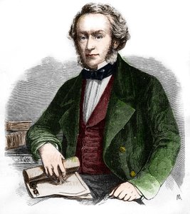Ritratto di Richard Cobden. Economista e politico britannico (1804-1865). Incisione del 1866 da Unknown artist