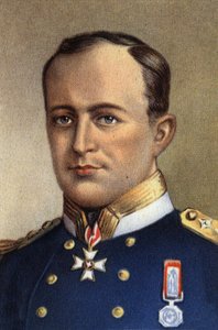 Ritratto di Robert Falcon Scott, capitano di marina ed esploratore antartico britannico - XX secolo (cromo) da Unknown Artist
