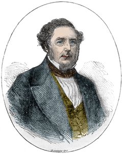 Ritratto di Robert Stephenson, ingegnere meccanico e civile inglese (1803-1859)