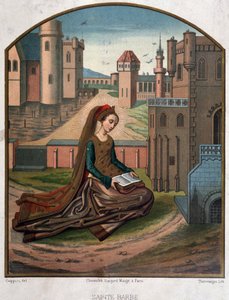 Ritratto di San Barbato - da un documento del XV secolo da Unknown artist