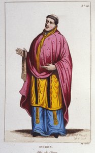 Ritratto di San Odone di Cluny incisione del 1830 da Unknown artist