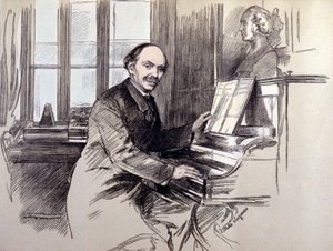 Ritratto di Sir Julius BENEDICT (1804-1885). Era un compositore e direttore d