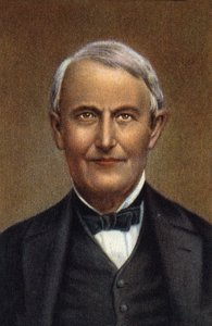 Ritratto di Thomas Alva Edison, scienziato e inventore americano. da Unknown Artist
