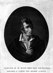 Ritratto di Ugo Foscolo (1778 - 1827) da Unknown artist