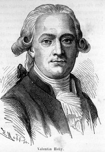 Ritratto di Valentin Hauy, pedagogo francese (1745-1822), si dedicò all