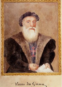Ritratto di Vasco de Gama - in "The Life of Prince Henri of Portugal surnamed the Navigator" di Richard Henri Major