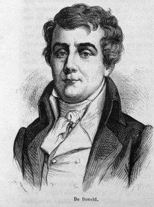 Ritratto del Visconte Louis De Bonald (1754 - 1840). da Unknown artist