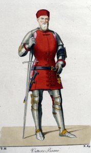 Ritratto di Vittore Pisani. Ammiraglio veneziano (1324 - 1380). da Unknown artist