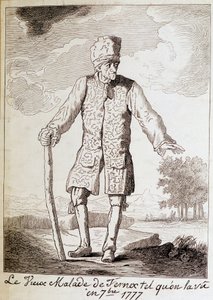 Ritratto di Voltaire (1694-1778), scrittore e filosofo francese, anziano