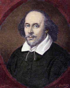 Ritratto di William Shakespeare (1564-1616), drammaturgo inglese da Unknown artist