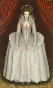 Ritratto di una donna, probabilmente Ann Finch, Lady Twysden (1574-1638) da Unknown artist