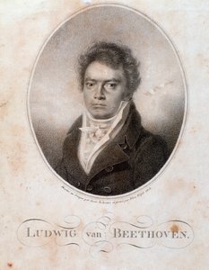 Ritratto del compositore tedesco Ludwig van Beethoven (1770-1827)