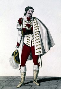 Ritratto del tenore Louis Antoine Ponchard (1787 - 1866) nel ruolo del Conte di Lisberg in 