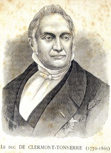 Ritratto del Duca di Clermont - Tonnerre (1779 - 1865) - in "I Contemporanei", s.d. fine XIX secolo da Unknown artist