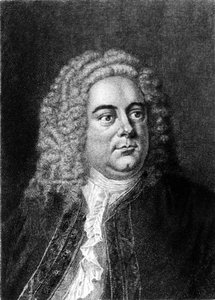 Ritratto del compositore inglese di origine tedesca George Frederick Handel (Georg Friedrich Handel) da Unknown artist