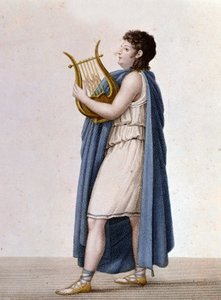 Ritratto del tenore francese Adolphe Nourrit (1802 - 1839) nel ruolo di Orfeo nell