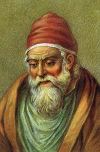 Ritratto del matematico greco Euclide .