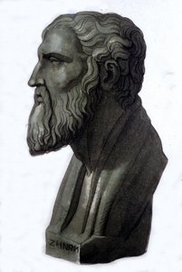 Ritratto del filosofo greco Zenone di Elea (495 a.C. - 430 a.C.).