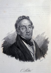 Ritratto del patriota e storico Pietro Colletta. Incisione del XIX secolo