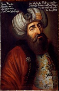 Ritratto del soldato ottomano Pasha Kara Mustafa di Merzifon
