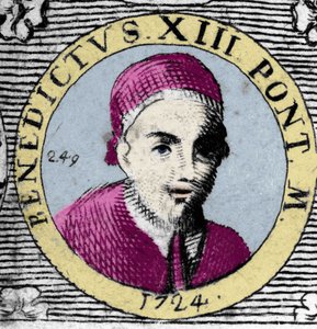 Ritratto di Papa Benedetto XIII (1649-1730). da Unknown artist