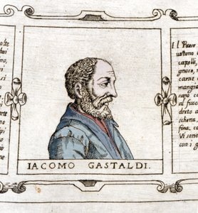 Ritratto del cartografo (geografo) Giacomo Gastaldi (? - 1566) da Unknown artist