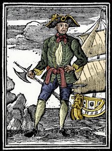 Ritratto del pirata Edward England (? -1720). da Unknown artist