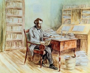 Ritratto del teorico politico Karl Marx da Unknown artist