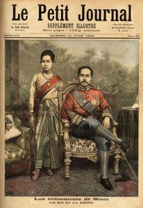Ritratti del re del Siam, Rama V o Chulalongkorn (1853-1910), monarca moderno e riformista della Thailandia da Unknown artist