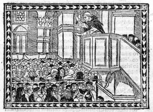 Predicazione di G. Savonarola (Girolamo Savonarola) - in 