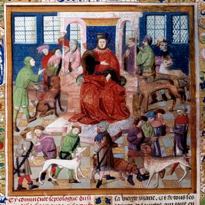 Presentazione dei cani al Conte di Foix Miniatura da 